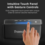 Intuitive touch panel with gesture controls