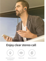 Enjoy clear stereo call noise reduction earbuds