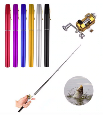 Portable pocket telescopic fishing rod
