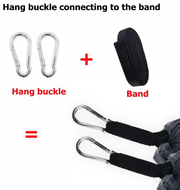 Hang buckle connecting to the band