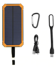 orange solar power bank package