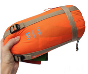 ultralight orange sleeping bag