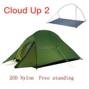 cloud up 2 person green camping tent